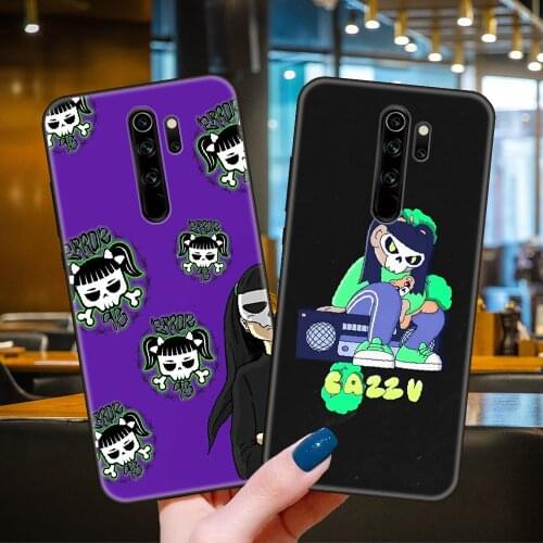 Phone Case For Xiaomi Redmi 7 7A 8 8A Note 8T 9 Pro 4 5 9S Black Cover Waterproof Fashion Hoesjes Soft Soul Singer Cazzu Girl