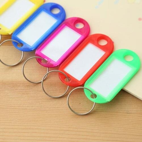 Color plastic key ring clasp classification plate label plate key tag tag number plate manufacturer
