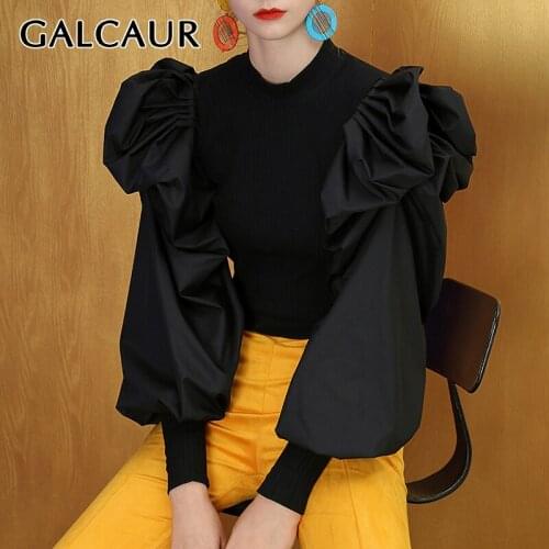 GALCAUR Women's V-Neck Pullovers