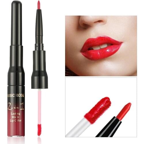 Music Rose lipstick easy application Nutritious waterproof long lasting Lips makeup cosmetic 24 color