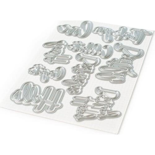 Various letter Metal Cutting Dies Stencils Craft Die Cut Mold for DIY Scrapbooking Album Paper Card Embossing Handmade