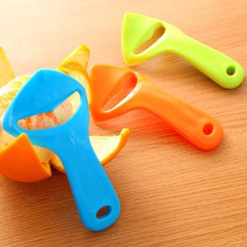 Multi-functional Plastic Orange Peel Candy Color Orange Lemon Peeler Kitchen Small Tool Portable Fruit Stripper Orange Device