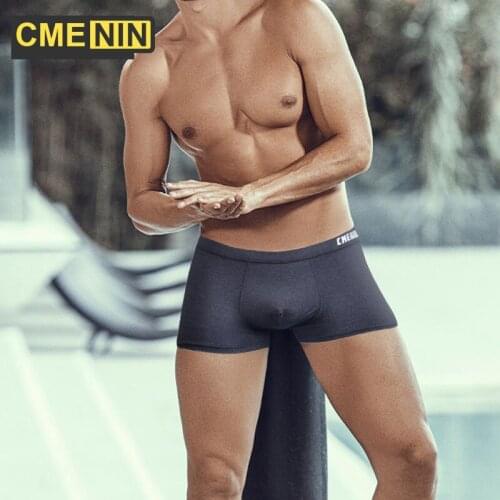 CMENIN 2021 Hot Sale Cotton Boxer Mens Underpants Breathable Mans Underwear men Boxershorts Men Long boxer Gift CM007