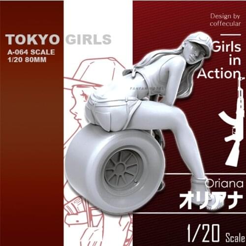 1/20 Resin Model Kits Soldier self-assembled (80mm) A-064