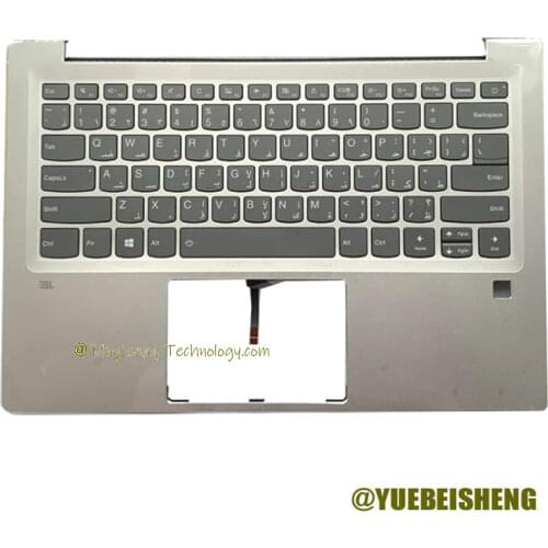 YUEBEISHENG New For Lenovo Ideapad 720S-14IKB 720S-14 palmrest Arabic keyboard Backlit upper cover case,5CB0N79891