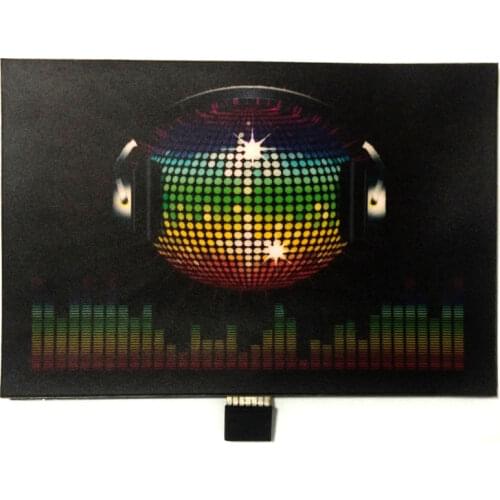 Party Light Up El Panel Sound Rhythm Activated Flashing El Panel For T-shirt