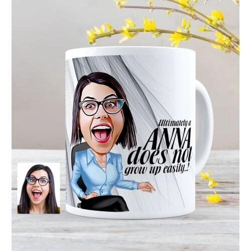 Personalized Not Grow Up Easily Cartoon White Mug Cup