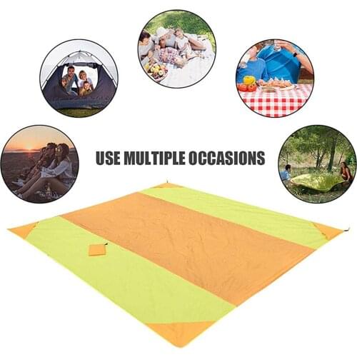 Sand Free Beach Blanket 300x280CM Extra Large For 4-7 Persons Beach Mat.Outdoor Picnic Mat For Travel, Camping, Hiking