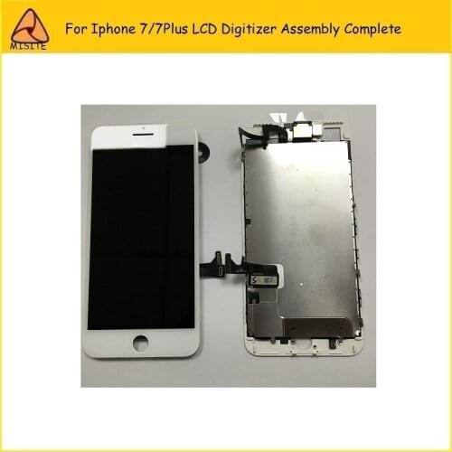 AAA+10PCS/LOT Full Set LCD Complete For iPhone 7 Plus 7P Display Digitizer Assembly Complete With Front Camera+Home button Flex