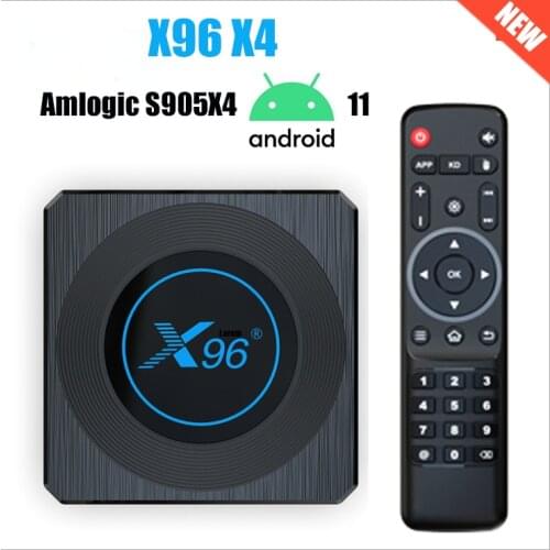 X96 X4 Smart Tv Box S905X4 RGB Light TV Box Android 11 4G 32G 64G Wifi Youtube Dual Wifi BT4.1 8K Set Top Box Media player
