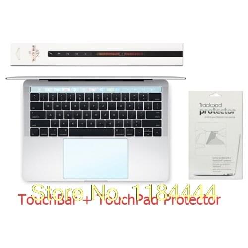 2 in 1 Touch Bar + Touch Pad Protector Touchbar TouchPad Protector with Matte Film for New MacBook Pro 13" 15" Release on 2017