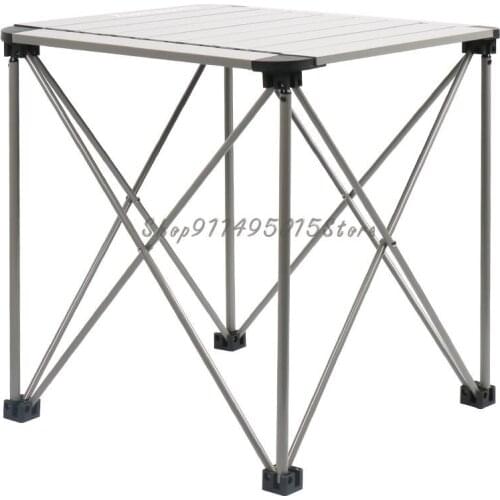 Egg Roll Table Outdoor Ultra Light Aluminum Alloy Folding Small Table Picnic Camping Table Portable Elevated Travel Table And Ch