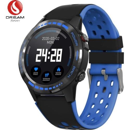 Smart Watch With GPS Compass Barometer Altitude Support Bluetooth Call Heart Rate Blood Press Monitor Touch Screen DW-507 Blue
