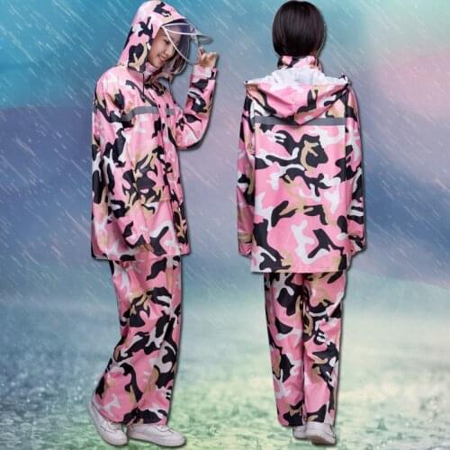 Bicycle Raincoat Motorcycle Jacket Suit Women Poncho Raincoat Impervious Raincoat Set Capa De Chuva Rain Gear DD60YY