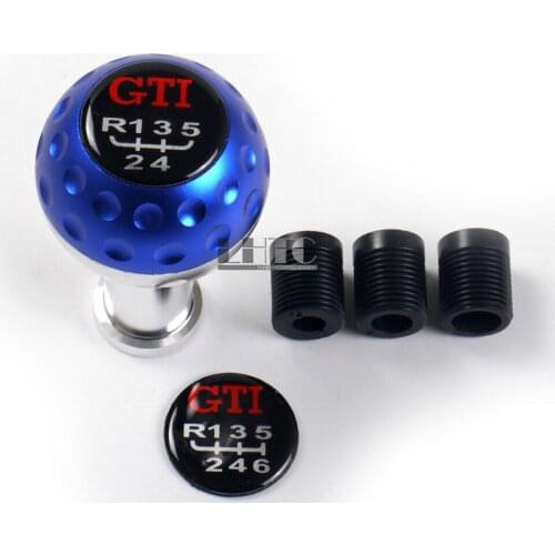 100% brand new Cool! Blue Shifter Transmission Shift Knob Handball For V W Je tta GLI Golf Polo G-TI Rabbit