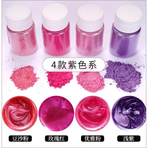 20 Pearlescent powder Epoxy Resin Dye Pearl Pigment Natural Mica Mineral Powder Dropship