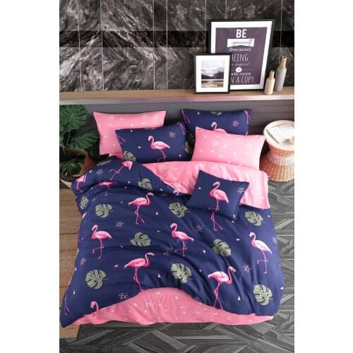 2021 model quilt cover Double Duvet cover set Flamingo animal print duvet cover