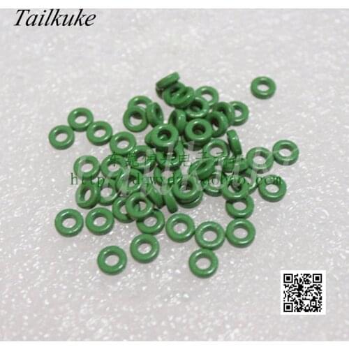 50pcs/lot Ferrite Core 6*3*2 Anti-interference Magnetic Ring Common Mode Inductance Small Magnetic Beads Green Nickel-zinc