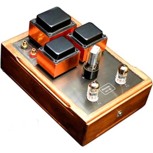 5Z2, 6H23 analog interface single-end Class A tube power amplifier, purely manual scaffolding, input sensitivity: 100mV-2V