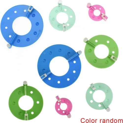8PCS 4 Sizes Fluff Ball Weaver PomPom Maker Knitting Loom Kit Kids DIY Diy Craft Supplies Maker Knitting Tools Wool Ball Maker