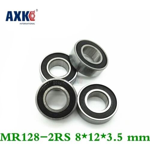 Axk 10pcs High Quality Abec-5 Z2v2 Mr128-2rs Abec-5 8*12*3.5 Mm Miniature Ball Bearings Mr128rs L1280
