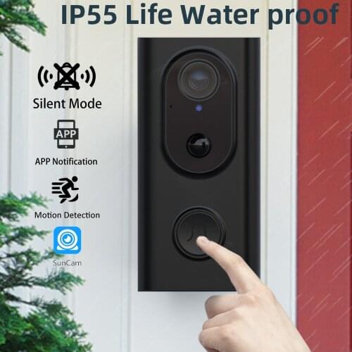 Smart WiFi Doorbell Camera Wireless Call Intercom Two-Way Audio For Apartments Door Bell Ring for Phone Home Security Doorbell