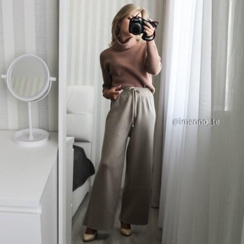 BYGOUBY Women's Straight Trousers