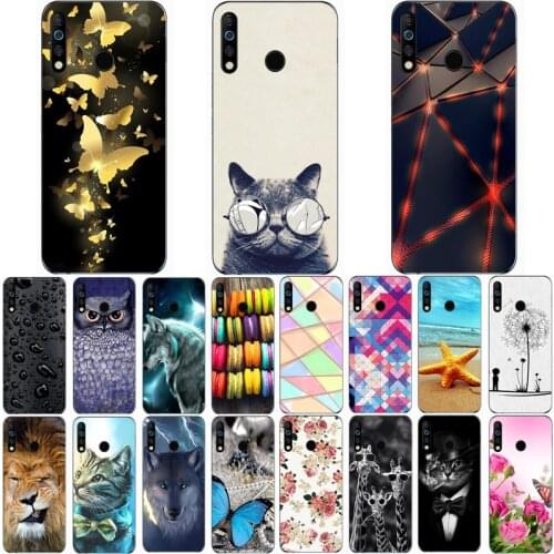 For Tecno Camon 12 Case Fashion Silicone Soft TPU Cute Back Cases for Tecno Camon 12 Air Phone Cover Funda Coque
