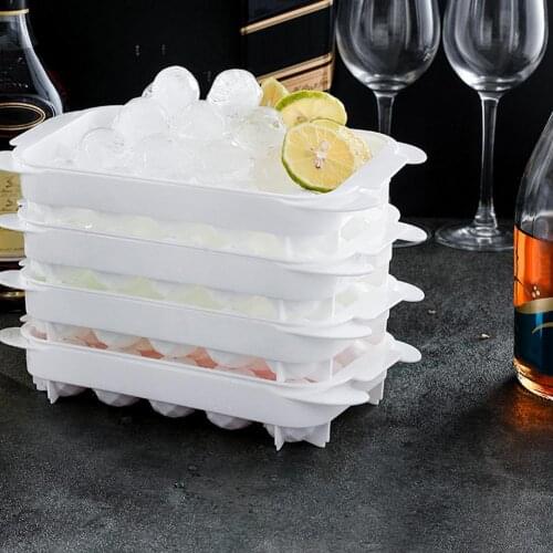 Ice Tray 15 Grid Ice Ball Mold With Lid DIY Home Bar Party Cocktail Whiskey Use Sphere Round Ball Ice Cube Make Moulds