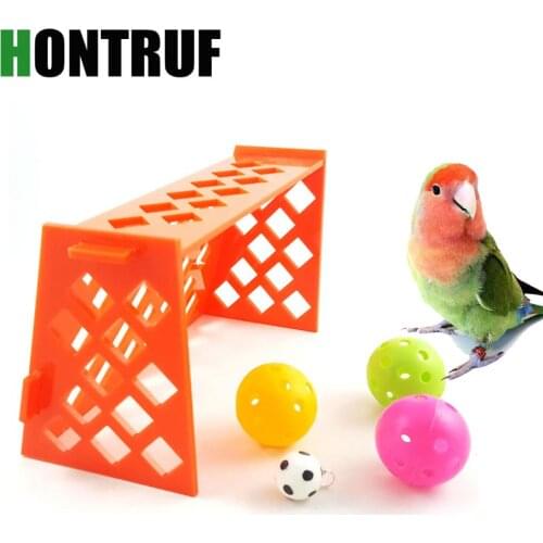 Parrot Puzzle Training Intellectual Development Toy Mini Football Field Parrot Desktop Toy Pet Bird Toy Pet Supplies