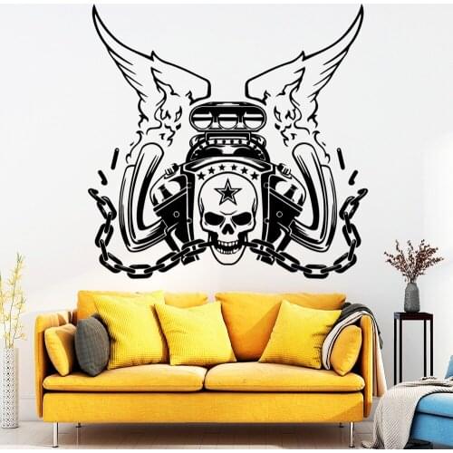 Interesting Skeleton Removable Art Vinyl Wall Stickers Vinyl Sticker Muraux For Living Room Home Decoration Accessories