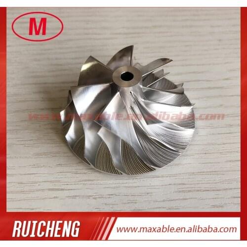 K04 42.00/56.08mm 7+7 blades turbocharger lower blade billet/milling/aluminum 2618 compressor wheel
