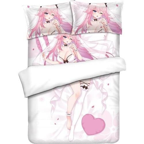 MGF Yae Sakura Bedding Set Duvet Covers Pillowcases chen Anime Comforter MmiHoYo Bed Linen Bedclothes