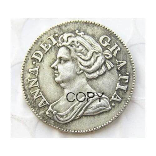 UK Queen Anne 4 Pence 1710/1713 beautiful 301 years old Silver Plated Copy Coin