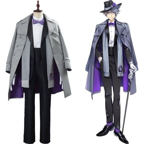 Game Twisted Wonderland Azul Ashengrotto Cosplay Costume Outfit Suit Uniform Top+Pant Halloween Carnival Party Costumes