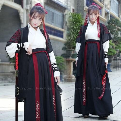 Chinese Hanfu Traditional Tang Suit Japanese Style Samurai Cosplay Costume Haori Kimono Dress Yukata Robes Skirts Party Outfits