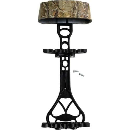ELOS-Archery Head Quiver Arrows Quiver for 6 Arrows for Compound Bow Accessories(Black+Camouflage)
