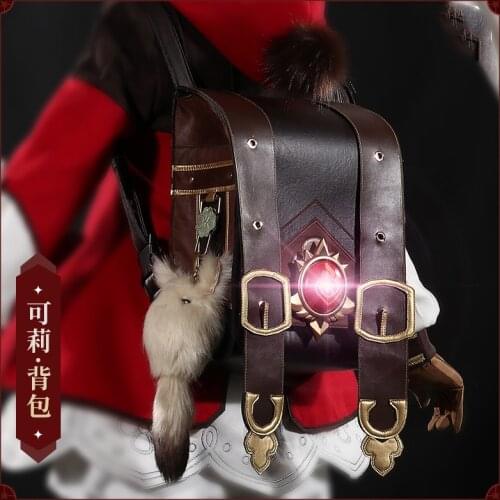 Anime Game Genshin Impact Klee Spark Knight Cute Backpack Shoulder Bag Loli Bag Cosplay Prop Halloween Free Shipping Accessories