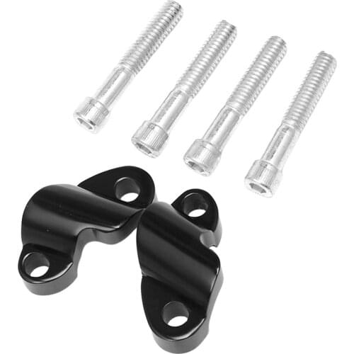 Motorcycle Aluminum Handlebar Riser Kit for Harley Sportster 1200X Black Motorcycle Handlebar Clamp Spacer Handlebar