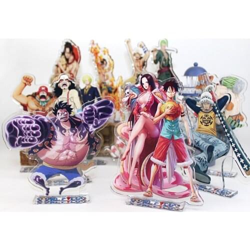 Nami Zoro Chopper Sanji Acrylic Stand Figure Collection Anime Model Toy Gifts Desk Decor Cosplay