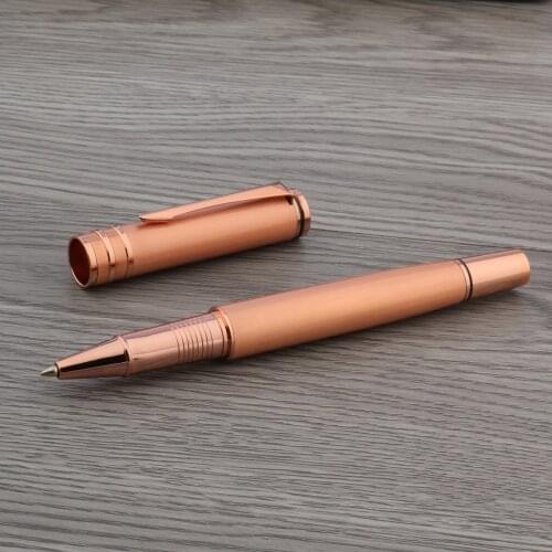 OFFICE STUDENT metal rose golden write Trim Rollerball Pen