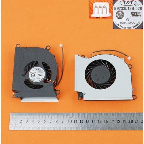 New Laptop Cooling Fan for MSI GT60 GT70 GX60 GX70(T&T Brand,Original) PN:B9733L12B-028 0.36A 12V