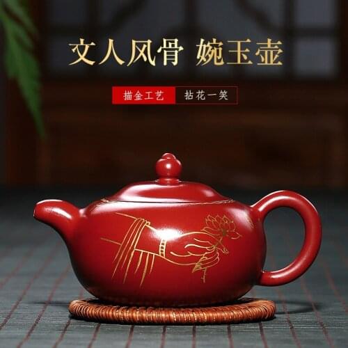 Description, all hand-made flower picking and laughing, purple clay pot, Buddha hand can be the delivery manufacturer