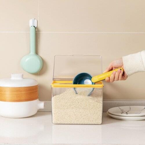 Rice Spoon With Sealing Clip Multi-Function Grain Flour Spoon Simple Large-Capacity Pet Dog Food Shovel Kitchen Household Tool