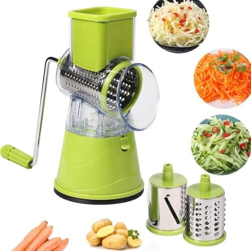 Manual Vegetable Cutter Slicer Kitchen Accessories Multifunctional Round Mandoline Slicer Potato Cheese Kitchen Gadgets