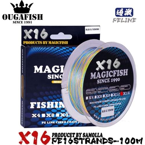 Fishing Line Linha X16 Multifilamento PE 16 Strands Trenzado Braided Accesorios Peche En Mer Carpe Linha De Pesca Hilo Trenzado
