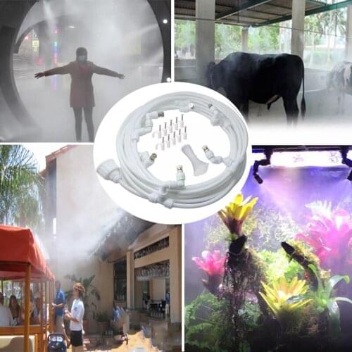 Heman Atomized Spray System Misting Coolingn System 12M(40FT) for Outdoor, Greenhouse, Plants, Terrarium, Garden 360 Adjustable