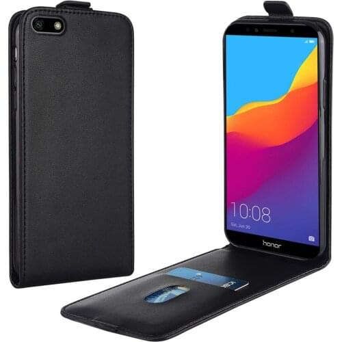 Flip Up and Down Leather Case for Huawei Y5 Prime 2018 DRA-LX2 DUA-LX2 Vertical Cover for Y5Prime 2018 Case Phone Bag