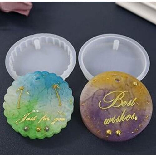 12Pcs/Set DIY Crafts Keychain Geometry Pendant Casting Silicone Mould Jewelry Making Tools Crystal Epoxy Resin Mold