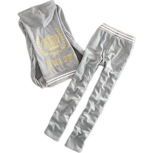 2021 /Spring /Fall WomenS Brand Velvet Fabric Tracksuits Velour Suit Women Track Suit Hoodies And Pants